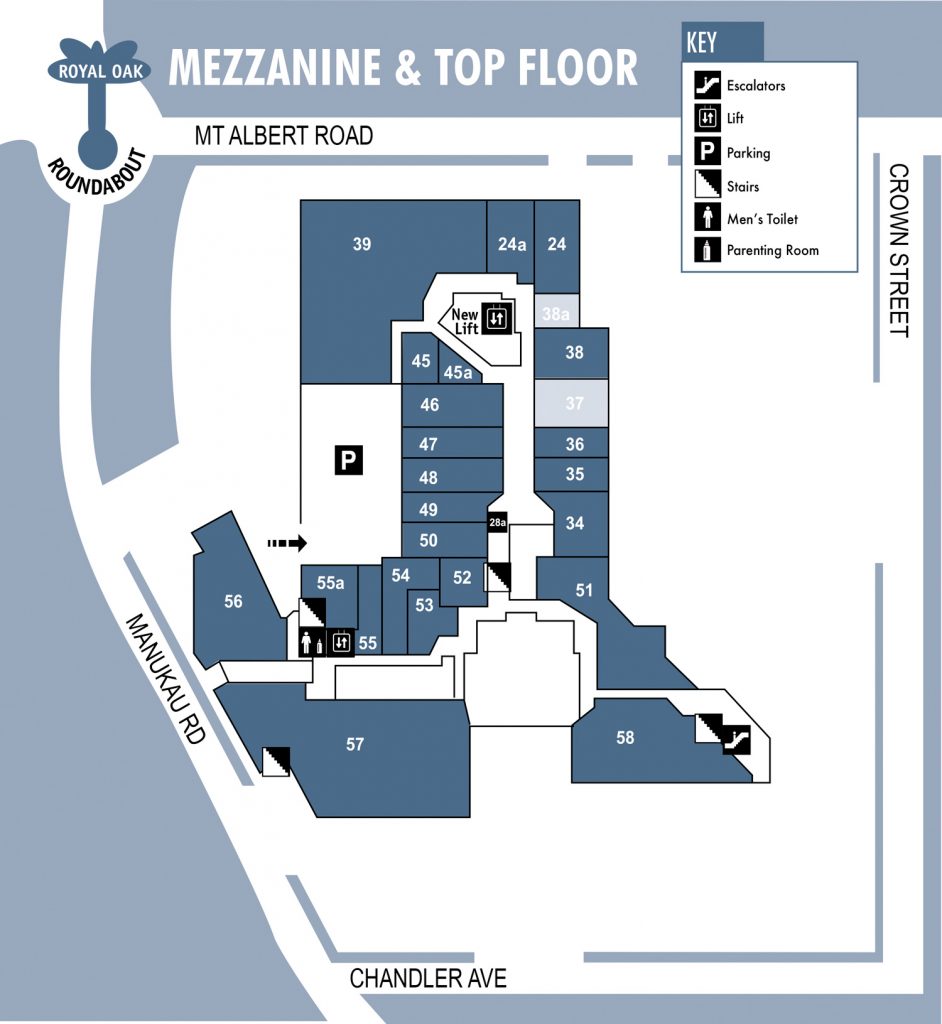 Store Map Royal Oak Shopping Mall